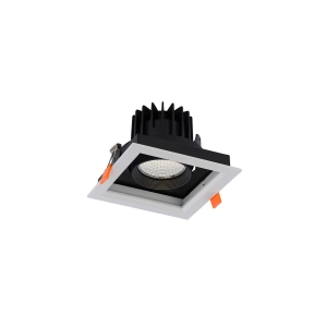 Lampa sufitowa wpuszczana DIA 18W LED 4000K | biały czarny 8721