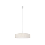 Lampa wisząca z abażurem TURDA III biały/srebrny  8945