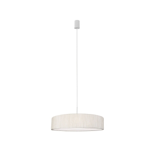 Lampa wisząca z abażurem TURDA III biały/srebrny  8945