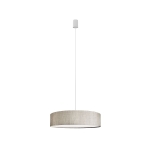 Lampa wisząca z abażurem TURDA III szary/srebrny  8946