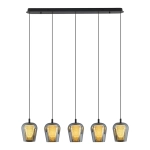 Lampa Wisząca Keso 5xLED czarna PL0141-5