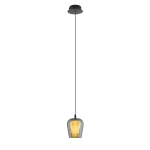 Lampa Wisząca Keso 1xLED czarna PL0141-1