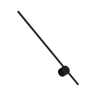 Kinkiet Chloe 1xLED czarny IP44 WL0107-BK