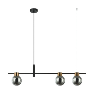 Bletter - Lampa wisząca PND-5225-3-BK-SG