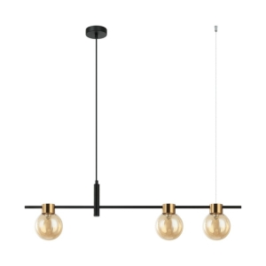 Bletter - Lampa wisząca PND-5225-3-BK-AMB