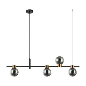 Bletter - Lampa wisząca PND-5225-4-BK-SG