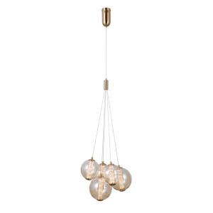 Butero lampa wisząca PND-34359-5-HBR-AMB