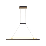 Merlot - Lampa wisząca PND-54638F-16W-3K-BK-GD