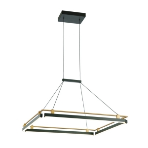 Merlot - Lampa wisząca PND-54638S-44W-3K-BK-GD