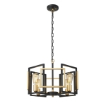 Primero - Lampa wisząca PND-44003-4-BK-GD