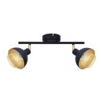 Savio lampa sufitowa SPL-27357-2-BK-GD