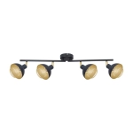 Savio lampa sufitowa SPL-27357-4-BK-GD