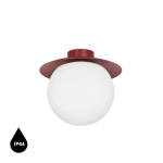 KUUL C burgundowa lampa sufitowa / plafon z podwyższoną szczelnością IP44