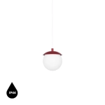 KUUL F burgundowa sufitowa lampa wisząca z podwyższoną szczelnością IP44