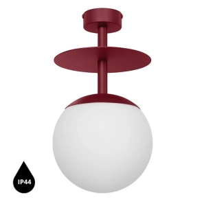 PLAAT B burgundowa lampa przysufitowa / plafon z podwyższoną szczelnością IP44