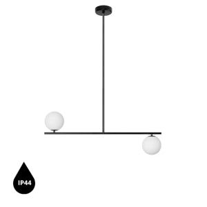 SUGURI C czarna lampa sufitowa w rozmiarze L z podwyższoną szczelnością IP44
