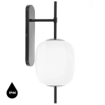 EPLI MINI W czarna lampa ścienna / kinkiet z podwyższoną szczelnością IP44