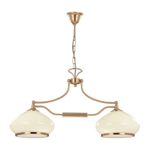 Lampa wisząca ALFA ASTORIA ZŁOTA 2xE27 70cm | 3421