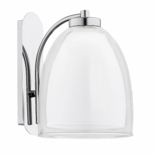 Kinkiet ALFA RONDA TRANSPARENTNY 1xE27 17cm | 60860