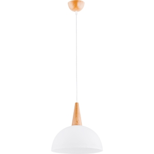 Lampa wisząca ALFA ANJA DREWNIANA 1xE27 30cm | 9626