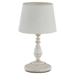 Lampa stołowa ALFA ROKSANA WHITE biały antyczny/szary śr. 22cm I  18538