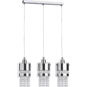 Lampa wisząca listwa z kryształkami ALFA BRUNO chrom szer. 40cm I 19223