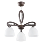 Lampa sufitowa żyrandol nowoczesny ALFA  GRACJA VIGO wenge/biały  I  20893
