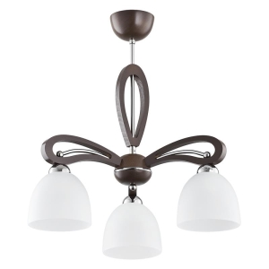 Lampa sufitowa żyrandol nowoczesny ALFA  GRACJA VIGO wenge/biały  I  20893