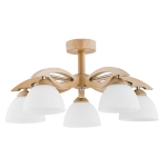 Lampa sufitowa żyrandol ALFA EMIR drewno  I  22205