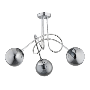 Lampa sufitowa ALFA TANGO GLASS CHROM 3xE14  | 61093
