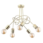 Lampa sufitowa ALFA TANGO ZŁOTA 5xE27 | 28315