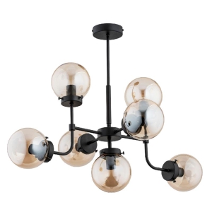 Lampa sufitowa ALFA TRANSFORMERS CZARNA 7xE14 | 25747