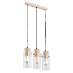 Lampa wisząca ALFA TANTUM DREWNIANA 3xE27  | 60176