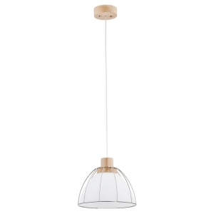 Lampa wisząca ALFA VIVIO DREWNIANA 1xE27 | 60317