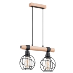 Lampa wisząca ALFA FIBIA DREWNIANA 2xE27  | 62001