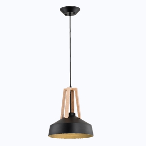 Lampa wisząca ALFA DROP DREWNIANA 1xE27 | 60284