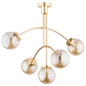 Lampa sufitowa ALFA LUSCO ZŁOTA 5xE14  | 27135