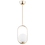 Lampa wisząca ALFA NOVAL M ZŁOTA 1xE14  | 60698