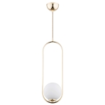 Lampa wisząca ALFA NOVAL L ZŁOTA 1xE14  | 60697