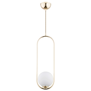Lampa wisząca ALFA NOVAL L ZŁOTA 1xE14  | 60697