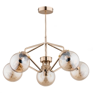 Lampa sufitowa ALFA BARSUM ZŁOTA 5xE14  | 27585