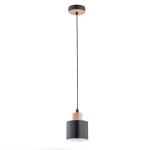 Lampa wisząca ALFA IVO CZARNA 1xE27  | 60733