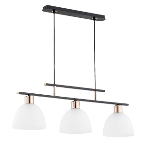 Lampa wisząca ALFA SONATA CZARNA 3xE27 | 63005