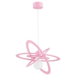 Lampa wisząca ALFA ORLANDO RÓŻOWA 1xE27 | 62139
