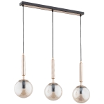 Lampa wisząca ALFA VOLDA PICOLO ZŁOTA 3xE14 | 63067