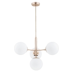 Lampa wisząca ALFA VOLDA PICOLO ZŁOTA 4xE14 | 63089