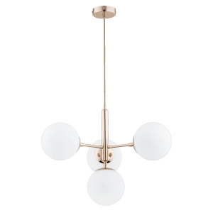 Lampa wisząca ALFA VOLDA PICOLO ZŁOTA 4xE14 | 63089