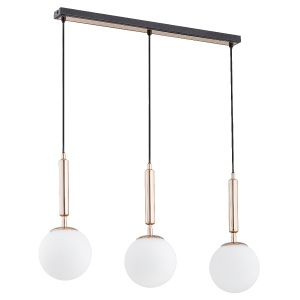 Lampa wisząca ALFA VOLDA PICOLO CZARNO-ZŁOTA 3xE14  | 62205