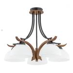 Lampa sufitowa ALFA BAFIA DREWNIANA 5xE27 | 26125
