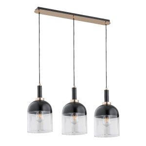 Stylowa lampa wisząca ALFA VENTO 3x E27 | 62188